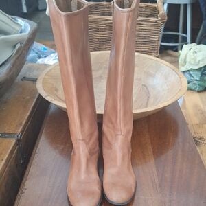 Stylish Tan Over the Knee Boots